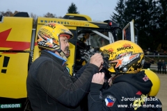 Rozloučení s Frantou před odjezdem na Dakar 2019