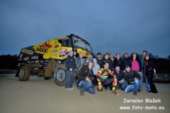 Rozloučení s Frantou před odjezdem na Dakar 2019