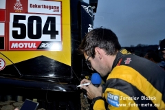Rozloučení s Frantou před odjezdem na Dakar 2019
