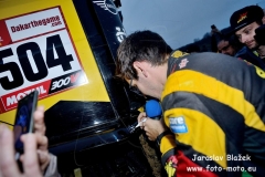 Rozloučení s Frantou před odjezdem na Dakar 2019