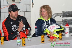 Tisková konference Ollie před odjezdem na Dakar